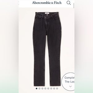a&f ultra high rise 90s straight jeans
